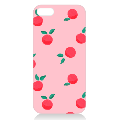 Pink Summer Peaches Delight - unique phone case by Ania Wieclaw