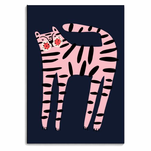 Pink Tiger - personalised A4, A5, A6 notebook by Nichola Cowdery