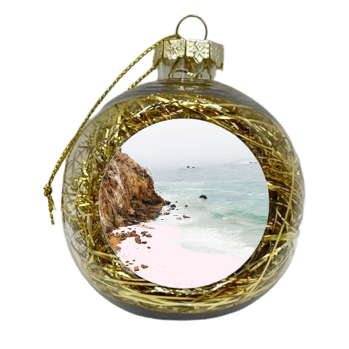 Pink Trails - xmas bauble by Uma Prabhakar Gokhale