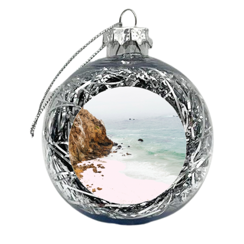 Pink Trails - xmas bauble by Uma Prabhakar Gokhale