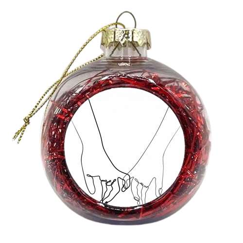 Pinkie Promise - xmas bauble by Adam Regester