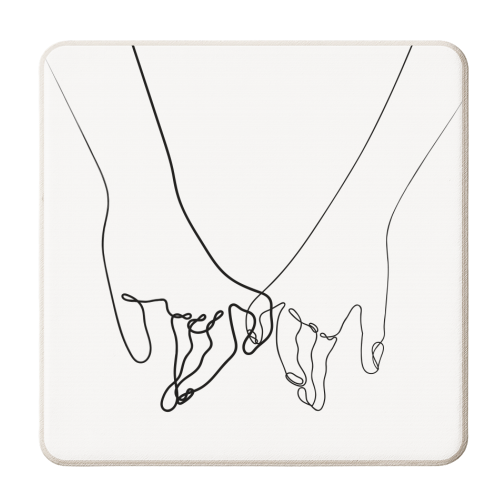 Pinkie Promise - personalised beer coaster by Adam Regester