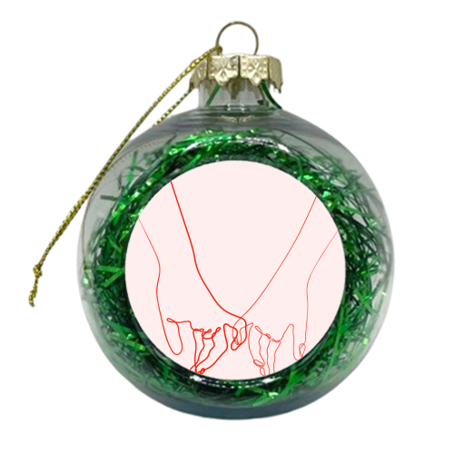Pinky Pinkie Promise - xmas bauble by Adam Regester