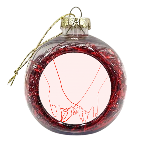 Pinky Pinkie Promise - xmas bauble by Adam Regester