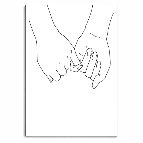 Pinky Promise I Love You Forever - personalised A4, A5, A6 notebook by Toni Scott