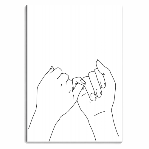 Pinky Promise - personalised A4, A5, A6 notebook by Toni Scott