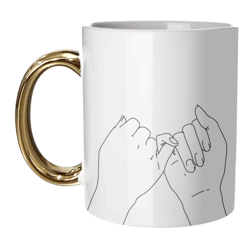 Pinky Promise - unique mug by Toni Scott