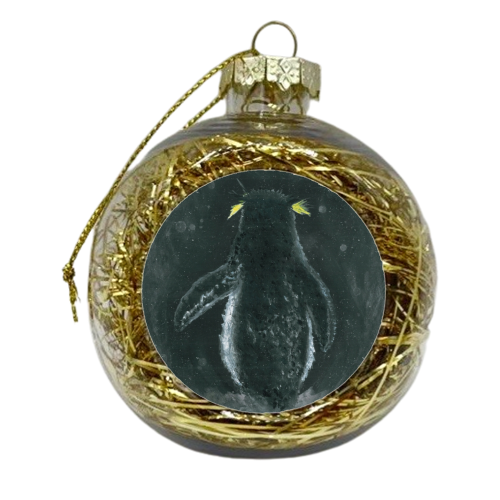 Pip the Penguin - xmas bauble by Linden Reekie