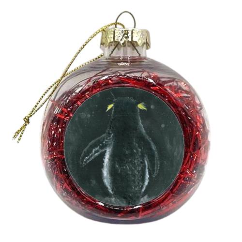 Pip the Penguin - xmas bauble by Linden Reekie