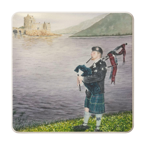 Piper - personalised beer coaster by Charles Marshall