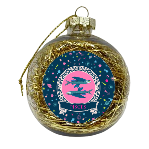 Pisces - xmas bauble by Wallace Elizabeth