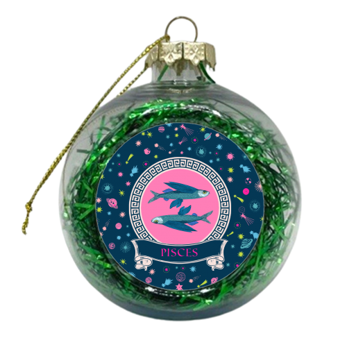 Pisces - xmas bauble by Wallace Elizabeth