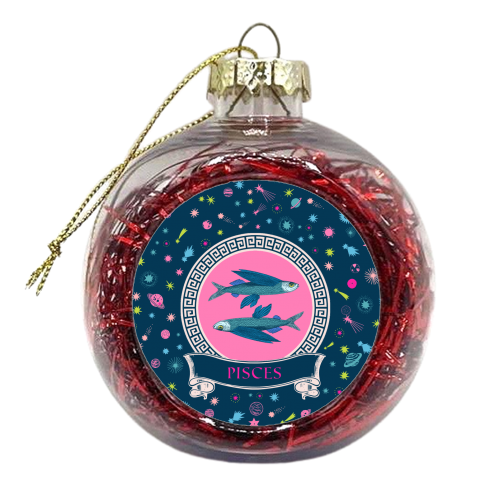 Pisces - xmas bauble by Wallace Elizabeth