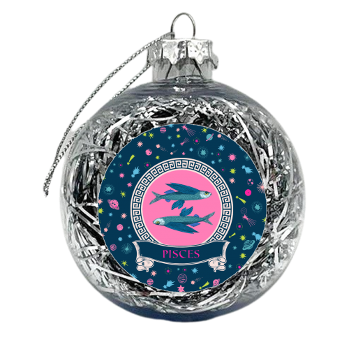 Pisces - xmas bauble by Wallace Elizabeth