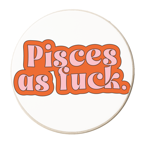 Pisces - personalised beer coaster by Pink and Pip