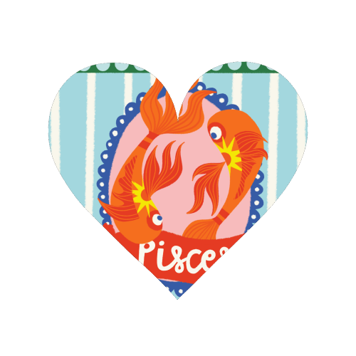 Pisces Star Sign Design - Magnet by AbiGoLucky