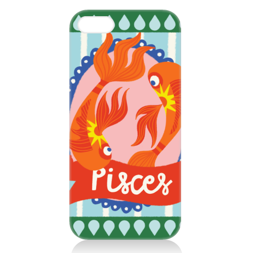 Pisces Star Sign Design - unique phone case by AbiGoLucky