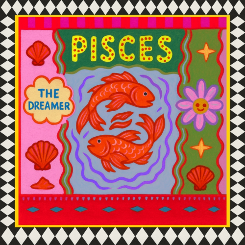 Pisces star sign - Die Cut Sticker by Wallace Elizabeth