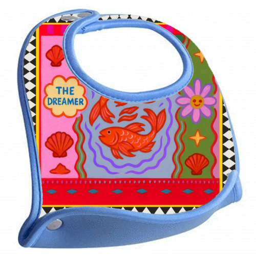 Pisces star sign - feeding bib by Wallace Elizabeth