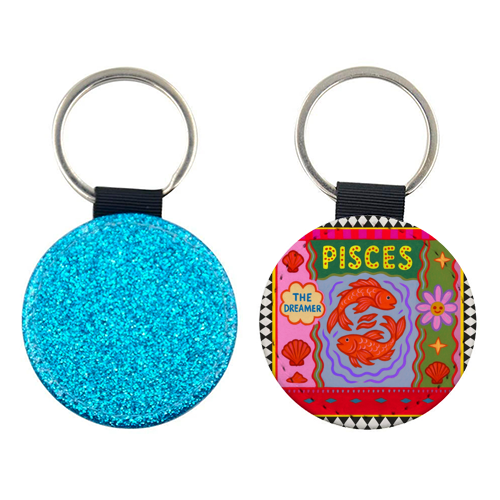 Pisces star sign - keyring by Wallace Elizabeth
