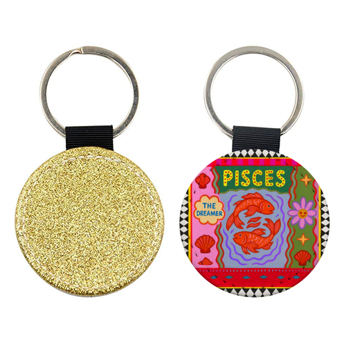 Pisces star sign - keyring by Wallace Elizabeth