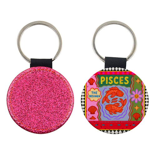 Pisces star sign - keyring by Wallace Elizabeth