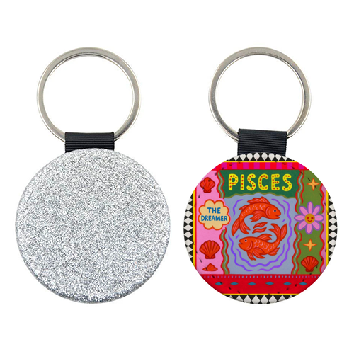 Pisces star sign - keyring by Wallace Elizabeth