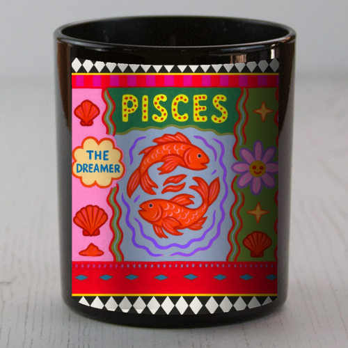 Pisces star sign - scented candle by Wallace Elizabeth