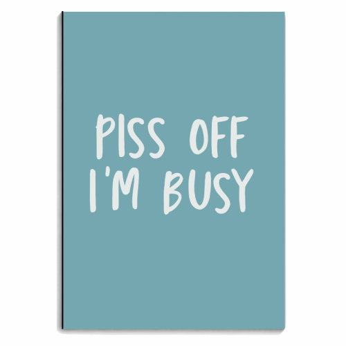 Piss off I'm busy - personalised A4, A5, A6 notebook by Giddy Kipper