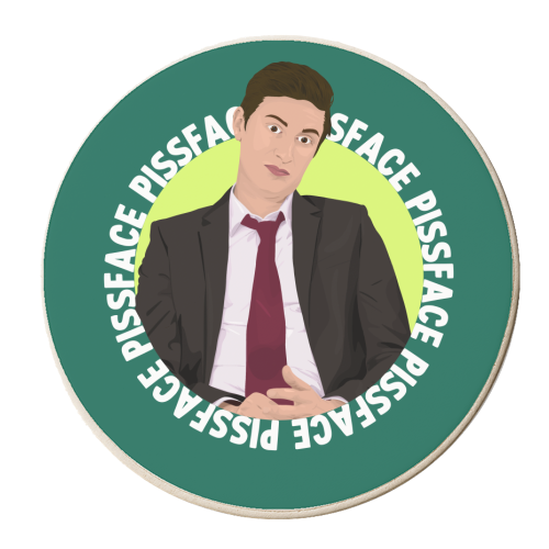 Pissface - personalised beer coaster by Pink and Pip