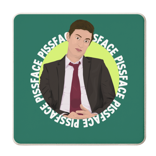 Pissface - personalised beer coaster by Pink and Pip