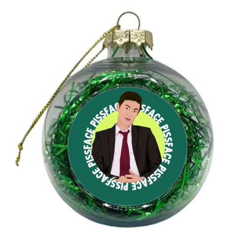 Pissface - xmas bauble by Pink and Pip