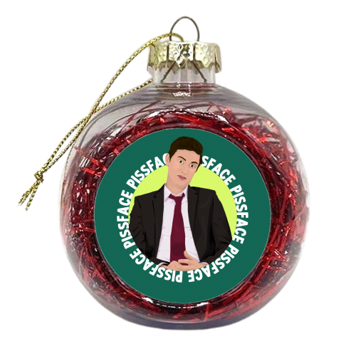 Pissface - xmas bauble by Pink and Pip