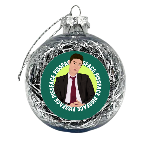 Pissface - xmas bauble by Pink and Pip