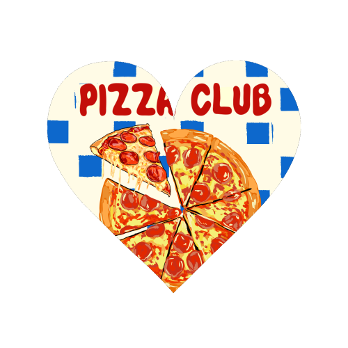 Pizza Club Cheesy Slice Pop Art - Magnet by EZbie