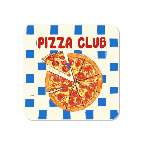 Pizza Club Cheesy Slice Pop Art - Magnet by EZbie