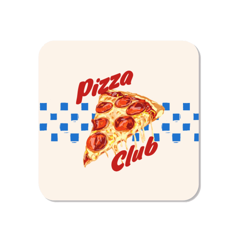Pizza Club Retro Pepperoni Slice - Magnet by EZbie
