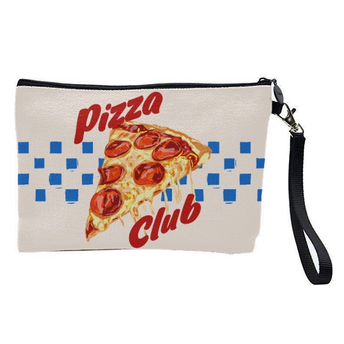Pizza Club Retro Pepperoni Slice - pretty makeup bag by EZbie