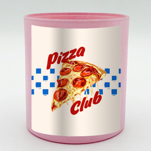 Pizza Club Retro Pepperoni Slice - scented candle by EZbie