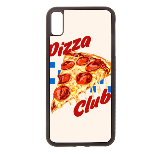 Pizza Club Retro Pepperoni Slice - stylish phone case by EZbie