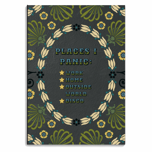 Places I Panic - personalised A4, A5, A6 notebook by Kim Doodle