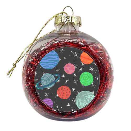 Planets - xmas bauble by Derek Stewart