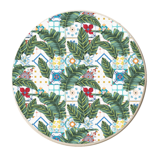 Plant a Garden In Which Strange Plants Grow & Mysteries Bloom - personalised beer coaster by Uma Prabhakar Gokhale