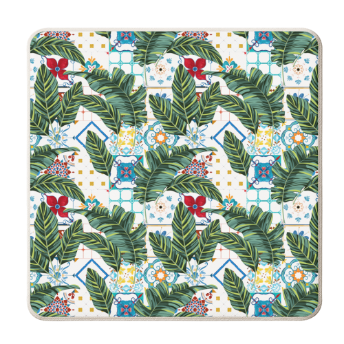 Plant a Garden In Which Strange Plants Grow & Mysteries Bloom - personalised beer coaster by Uma Prabhakar Gokhale