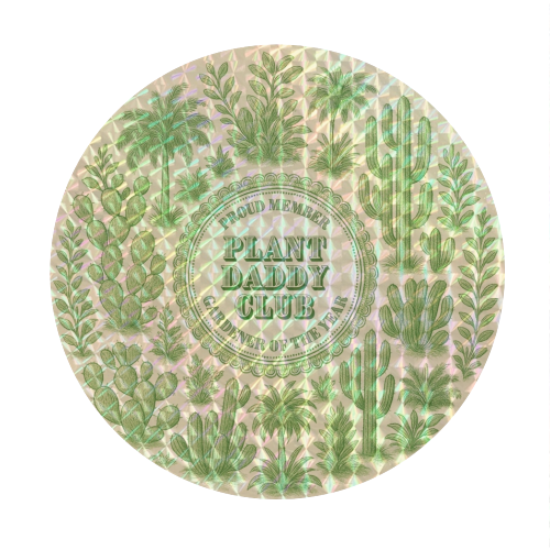 Plant Daddy Club - Gardener of the year - Circle Sticker by Lilly Rose