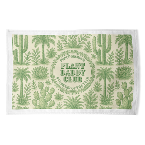 Plant Daddy Club - Gardener of the year - funny tea towel by Lilly Rose