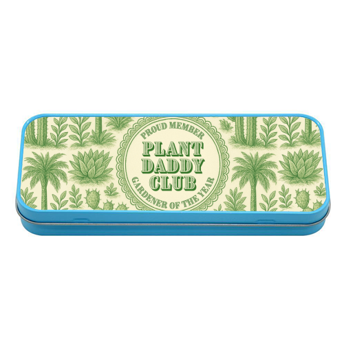Plant Daddy Club - Gardener of the year - tin pencil case by Lilly Rose