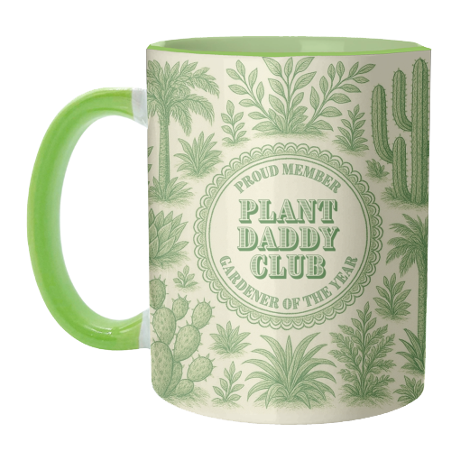 Plant Daddy Club - Gardener of the year - unique mug by Lilly Rose
