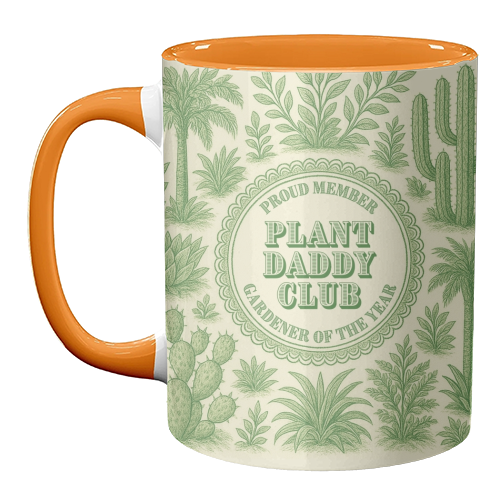 Plant Daddy Club - Gardener of the year - unique mug by Lilly Rose