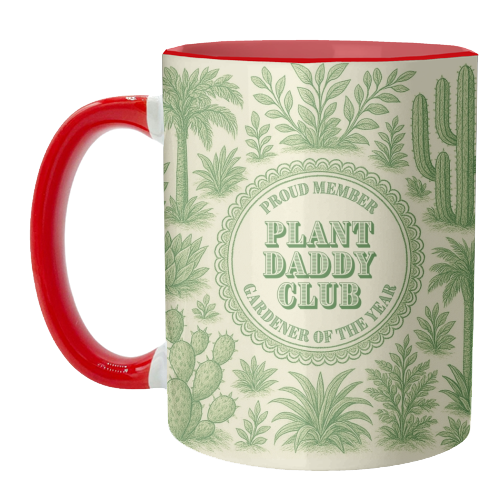 Plant Daddy Club - Gardener of the year - unique mug by Lilly Rose
